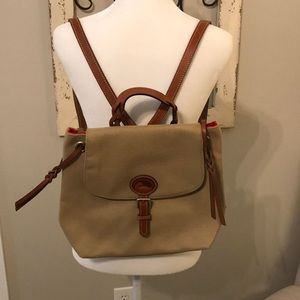 NWOT! Dooney Canvas Backpack Purse